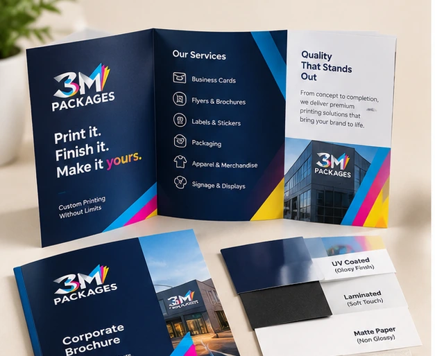 Flyers & Brochures printed by 3M Packages