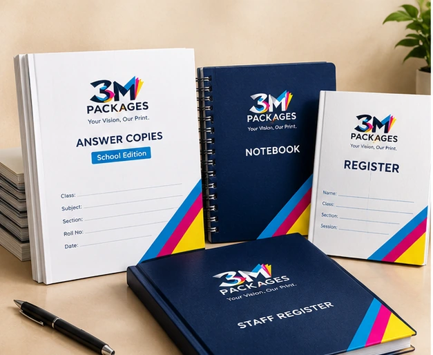 Registers & Notebooks printed by 3M Packages