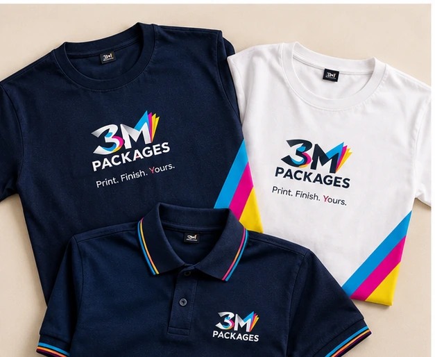 Apparel, Mugs & Gifts printed by 3M Packages